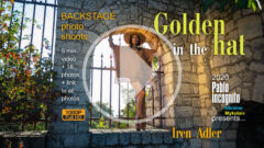Backstage video poster of a nude photo shoot in the castle