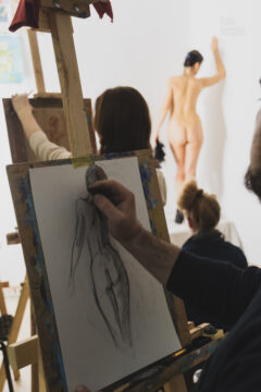 Nude art. Posing for artists. Sketches. Nude