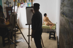 Nude Model and Artists