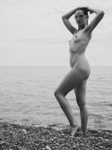 retro black and white nude photo