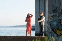 Iren Adler and Pablo Incognito at a nude photo shoot under the bridge
