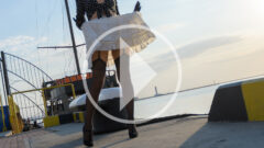 Graceful bottomless at the seaport in Odessa. Nude photos and videos of Pablo Incognito