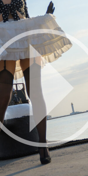 Graceful bottomless at the seaport in Odessa. Nude photos and videos of Pablo Incognito