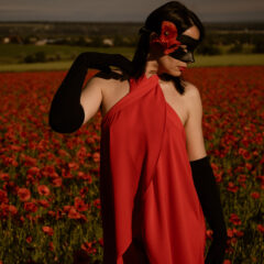 Nude photoshoot in poppies. Model Iren Adler. Photographer Pablo Incognito