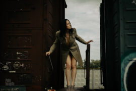 Nude Surrealism on the railroad. Photo by Pablo Incognito