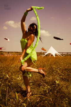 Photo shoot with kites
