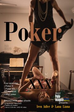 Poster nude photo set about poker and erotica