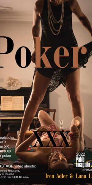 Poster nude photo set about poker and erotica
