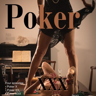 Poster nude photo set about poker and erotica
