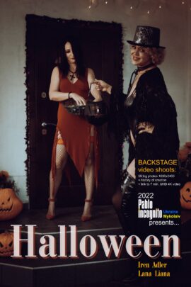 Postster nude photo session Halloween